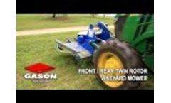 Gason Agriculture - Front / Rear Twin Rotor Vineyard Mower Video