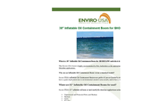 Eviro-USA - Model 38 Inch - Inflatable Oil Containment Boom for Shoreline Datasheet