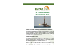 Enviro-USA - Model 30 Inch - Coastline Standard Oil Containment Boom Datasheet