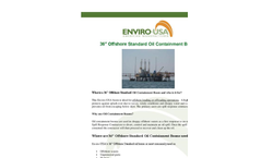 Enviro-USA - Model 36 Inch - Offshore Standard Oil Containment Boom Datasheet