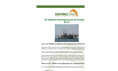 Enviro-USA Economy - Model 36 Inch - Offshore Fast Deployment Oil Containment Boom Datasheet