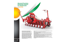 Model AGM-PSM - Mounted Precision Pneumatic Planter for Small Seeds Brochure