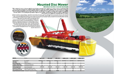 Mounted Disc Mower  Brochure
