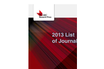 2013 NRC Research Press journals catalogue