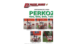 Perkoz - Model 400, 600, 800 and 1000 - Field Sprayers Brochure