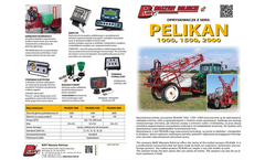 Pelikan - Model 1000, 1500 & 2000 - Field Sprayers Brochure