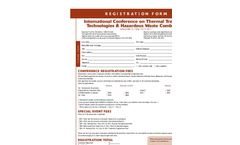 International Conference on Thermal Treatment Technologies and Hazardous Waste Combustors - Registration Form