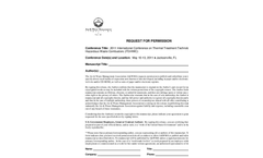 International Conference on Thermal Treatment Technologies and Hazardous Waste Combustors - Author Permission Form