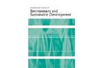International Journal of Environment and Sustainable Development (IJESD)