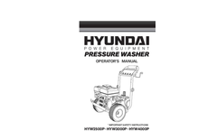 Petrol Pressure Washer HYW2500P 2800psi- Brochure