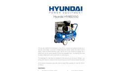 50L Belt Drive Home Series Air Compressor  HYAB2550- Brochure