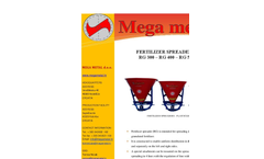 Mega-Metal - Model RG 300 – RG 400 – RG 500 - Single-Disc Fertilizer Spreaders Brochure