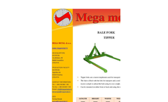 Mega-Metal - Single Bale Fork Tipper Brochure