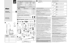 Titan - Model 12, 16, 20 - Knapsack Sprayers Manual