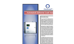 AeroLead - Model 2000 - Wall Mounted Automated Airborne Lead Analyzer - Brochure