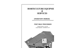Peat Bale Processor - Operator’s Manual
