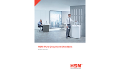 HSM Pure Document Shredders Product Overview - Brochure