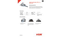 HSM DuoShredder - Model 5750 - 6 x 40-53mm - Multilevel Shredder-Systems - Datasheet