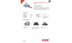 HSM DuoShredder - Model 5750 - 4.6 x 34mm - Multilevel Shredder-Systems - Datasheet