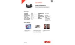 HSM - Model BRP 4810 - Briquetting Press - Datasheet