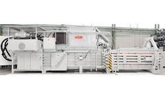 HSM - Model VK 12018 - 75+75 kW Frequency-Controlled Compacting Channel Baling Presses