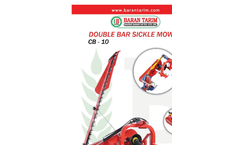 Baran-Tarim - Model CB-10 - Double Bar Sickle Mower Brochure