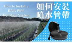 Irrigation Tube Rain Pipe Sprinkler Hose System Install - Video