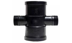 Dear Deer - Model AJ-202 - ABS Black Cross Fitting Assemble In Sprinkler Hose Irrigation System