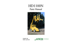 Afron - Model HD1100N - Dual Boom Hedger Brochure