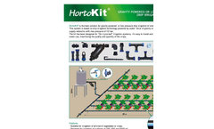 HortoKit - Gravity Powered or Low Pressure Drip Irrigation System - Datasheet