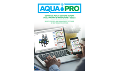 AQUAPRO Remote Control and Management Software of Drip Irrigation Systems - Brochure