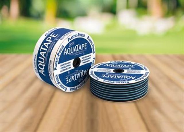 Brico AQUATAPE - Thin-walled Blue Striped Polyethylene Black Tape