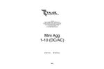 TALGIL - Model MINI-AGG - Small Entry Level Irrigation Controller - Manual