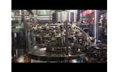 Glass bottle oil /wine filling machine Video