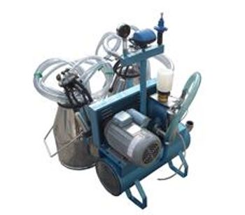 Model SM-01 Iron - Vacuum Pump Type Bucket Milking Machine