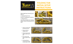 Tuff - Folding Cornerless Crowding Tub Setup - Instructions Manual