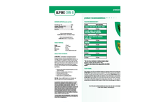 Alpine - Model CRN-B - Liquid Fertilizer - Datasheet