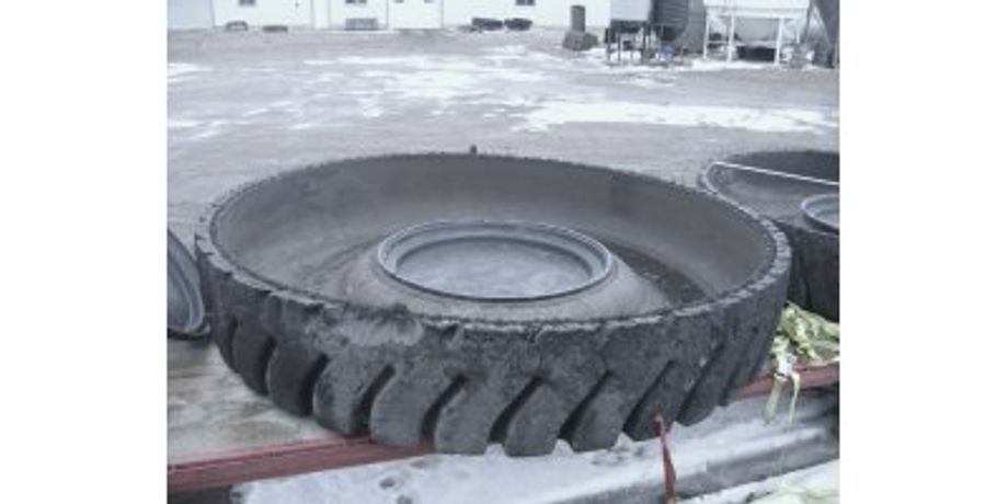 Polyethylene Mining Tire Inserts for Cattle and Bison Water Troughs