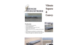 Bench Industries - Model 354722A - Air Screen Grain Cleaning or Seed Cleaning Machine - Brochure