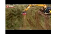 Blaney Agri HDX digger Head- heavy duty excavator Shredder Head - Video