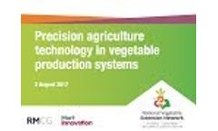 Precision Agriculture Technology in Vegetable Production Systems (Webinar Recording) Video
