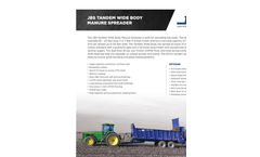 JBS - Wide Body Manure Spreader - Brochure