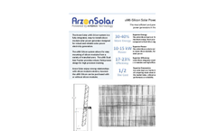 Arzon Solar - Model uM6 - Silicon Solar Generator Datasheet
