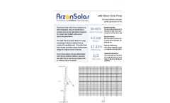 Arzon Solar - Model uM2 - Silicon Solar Generator Datasheet