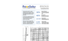 Arzon Solar - Model uM6 - Solar Power Generator Datasheet