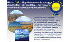 Global CSP - Off Grid - Renewable Energy and Desalination Presentations