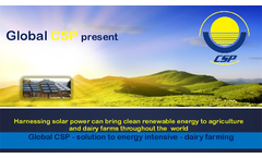 Global CSP - Solution to Energy Intensive - Dairy Farming Presentations