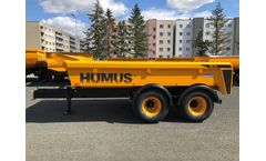 Humus - Model 10CTS - Wheeled Excavator Trailer for Construction Projects
