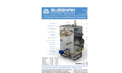 Sussman - Model HU - Electric Steam Humidification Generators Brochure