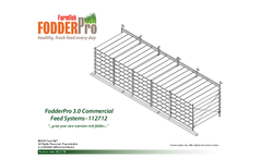 FodderPro - Model 3.0 - 1,150 lbs. - Commercial Feed Module Systems Brochure